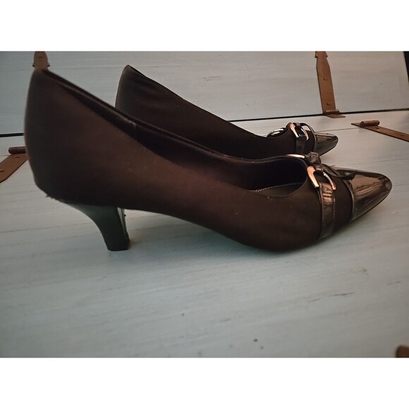 Women’s Pair Of Kelly & Katie Black Pumps Size 8 1.5" Heel Blue, High Heels Shoe - Picture 5 of 9